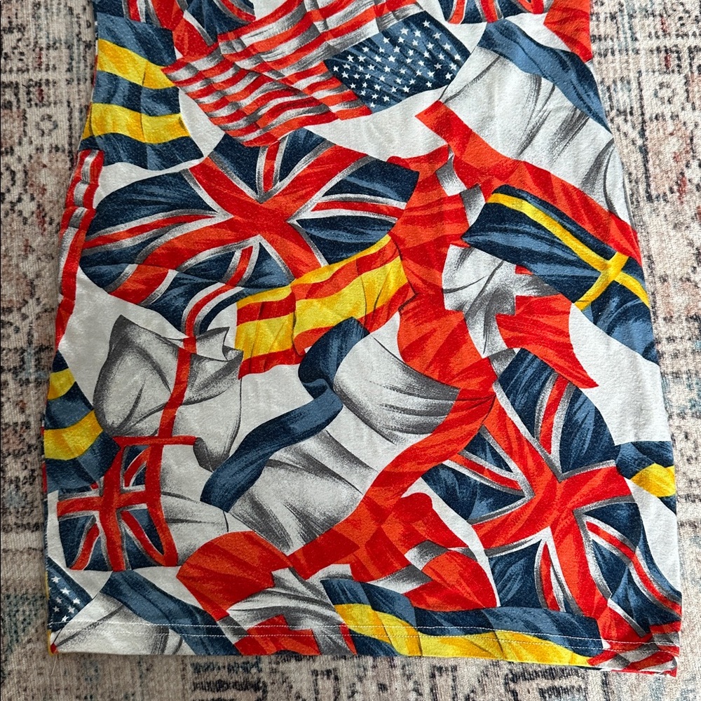 VERSACE Vintage Baroque Flags top or mini dress - Picture 2 of 5